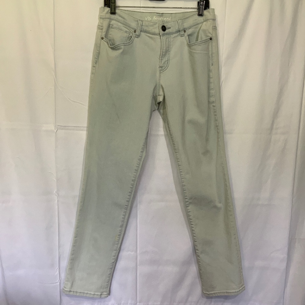 Victoria's Secret Light Wash Denim Jeans VS BOYFRIEND Size 8 pre-owned soft